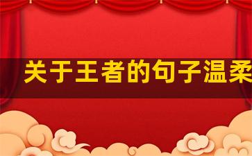 关于王者的句子温柔简短