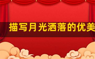 描写月光洒落的优美句子