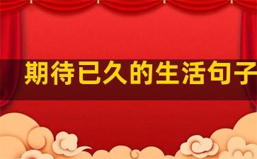 期待已久的生活句子简短