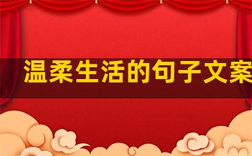 温柔生活的句子文案图片