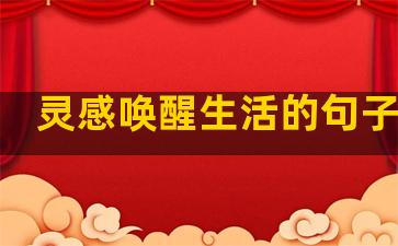 灵感唤醒生活的句子说说