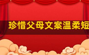 珍惜父母文案温柔短句子