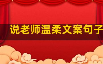 说老师温柔文案句子图片